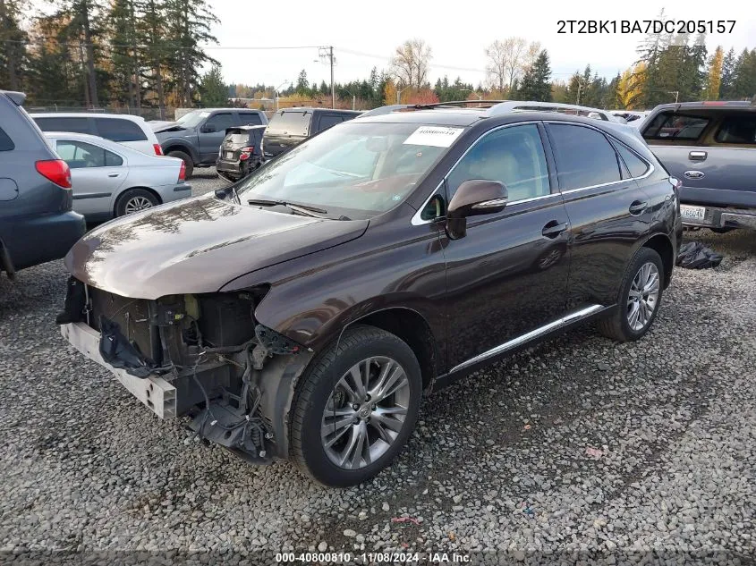 2013 Lexus Rx 350 VIN: 2T2BK1BA7DC205157 Lot: 40800810