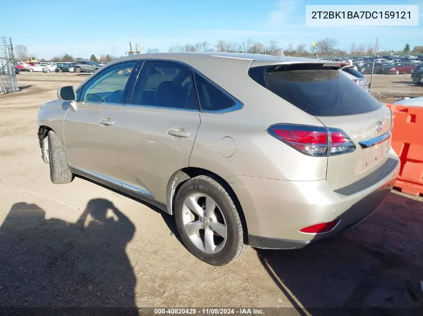 2013 Lexus Rx 350 VIN: 2T2BK1BA7DC159121 Lot: 40820429