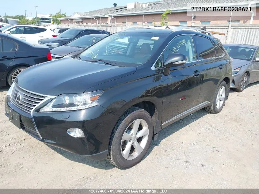 2T2BK1BA8EC238671 2014 Lexus Rx 350 F Sport