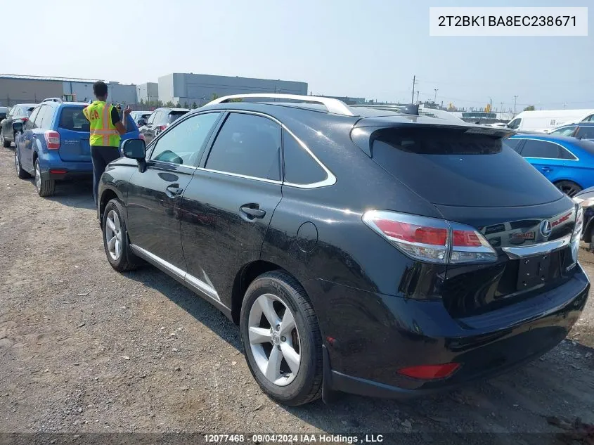 2T2BK1BA8EC238671 2014 Lexus Rx 350 F Sport