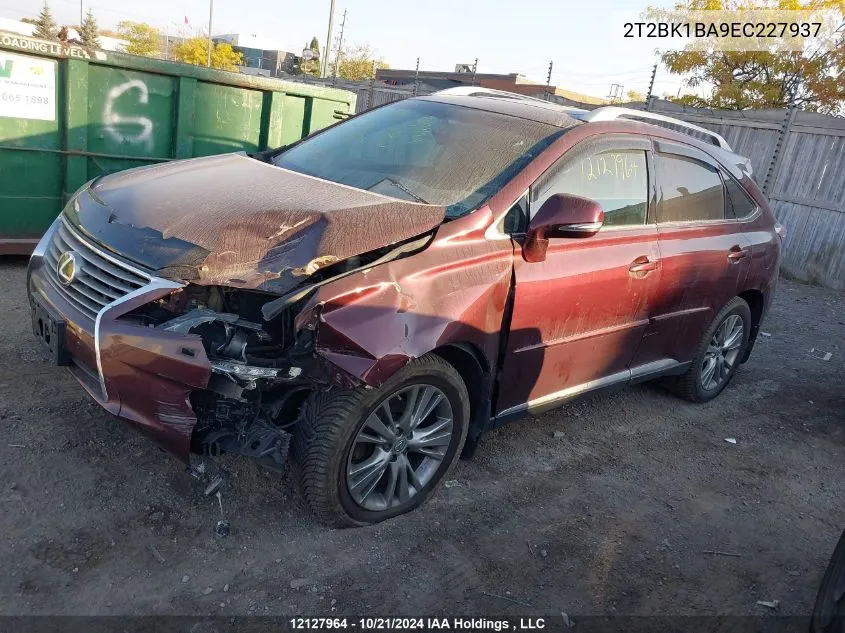 2014 Lexus Rx 350 F Sport VIN: 2T2BK1BA9EC227937 Lot: 12127964