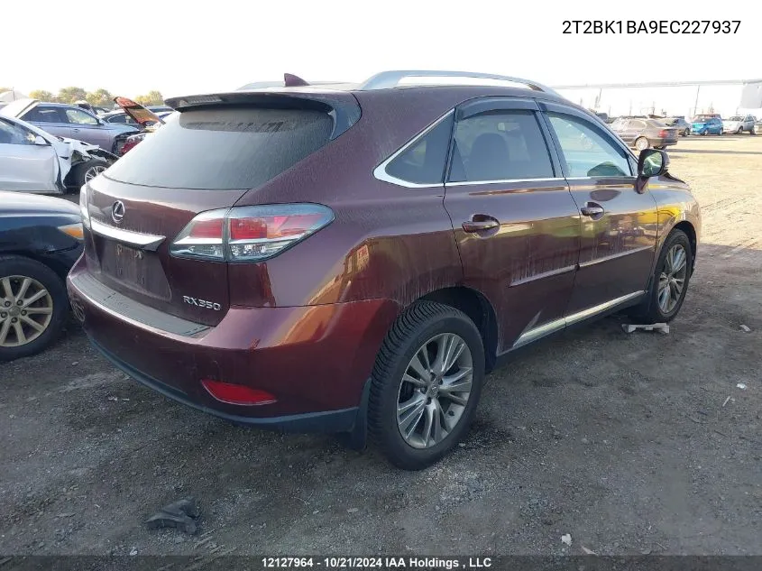 2014 Lexus Rx 350 F Sport VIN: 2T2BK1BA9EC227937 Lot: 12127964