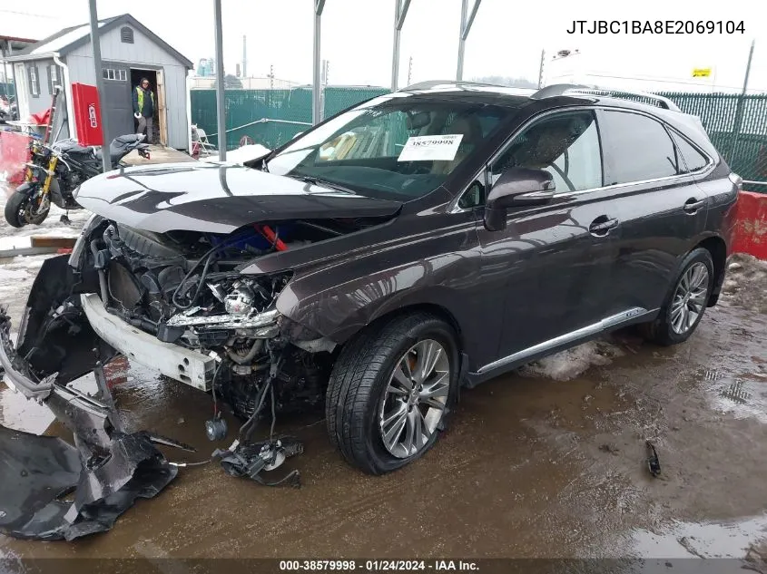 2014 Lexus Rx 450H VIN: JTJBC1BA8E2069104 Lot: 38579998