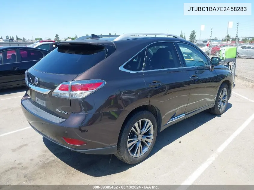 JTJBC1BA7E2458283 2014 Lexus Rx 450H