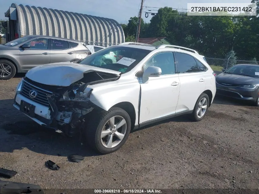 2T2BK1BA7EC231422 2014 Lexus Rx 350