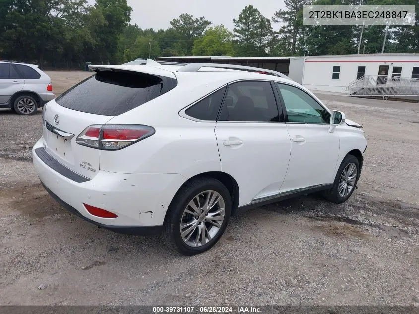 2T2BK1BA3EC248847 2014 Lexus Rx 350