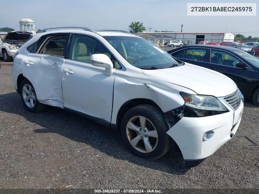 2014 Lexus Rx 350 VIN: 2T2BK1BA8EC245975 Lot: 39828237