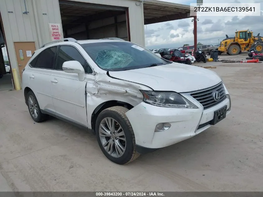 2014 Lexus Rx 350 VIN: 2T2ZK1BA6EC139541 Lot: 39843200