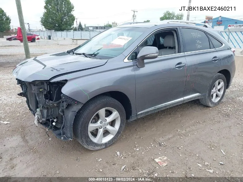 2014 Lexus Rx 350 VIN: JTJBK1BAXE2460211 Lot: 40015123