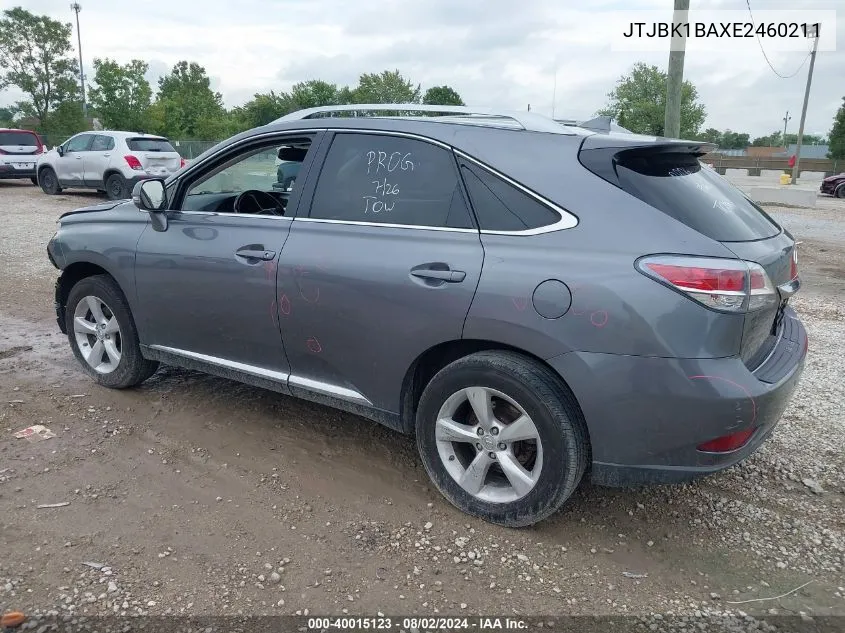 2014 Lexus Rx 350 VIN: JTJBK1BAXE2460211 Lot: 40015123