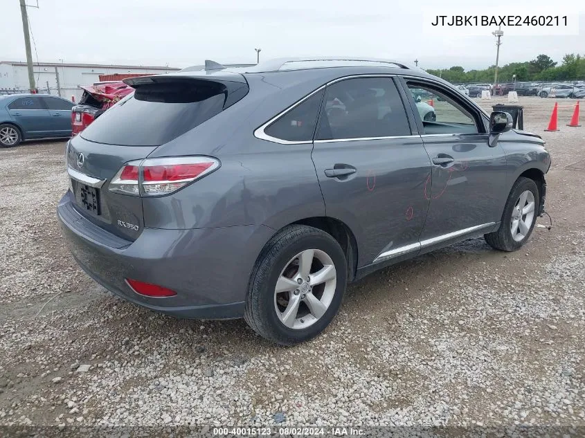 2014 Lexus Rx 350 VIN: JTJBK1BAXE2460211 Lot: 40015123