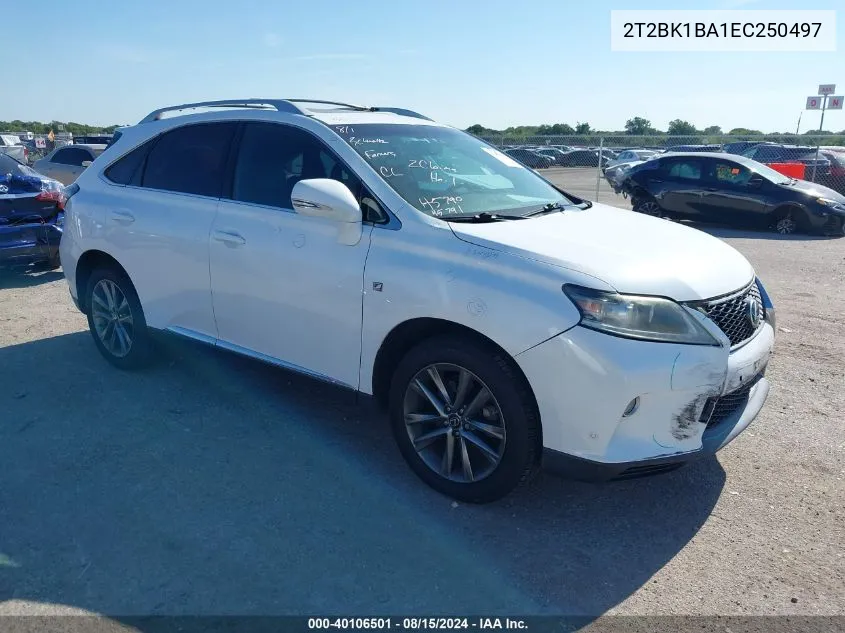 2014 Lexus Rx 350 F Sport VIN: 2T2BK1BA1EC250497 Lot: 40106501