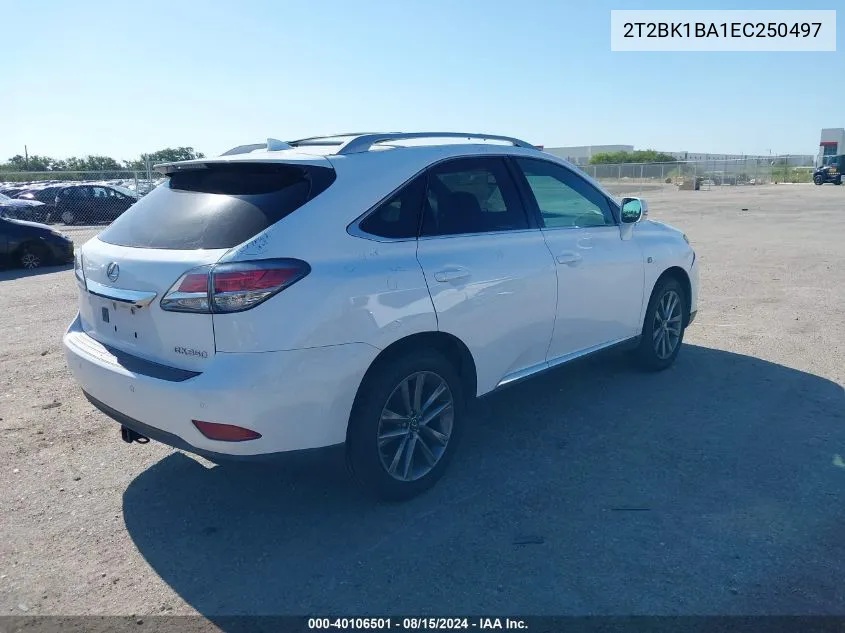 2T2BK1BA1EC250497 2014 Lexus Rx 350 F Sport