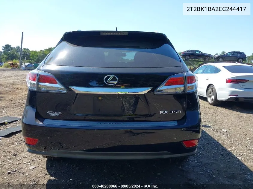 2T2BK1BA2EC244417 2014 Lexus Rx 350