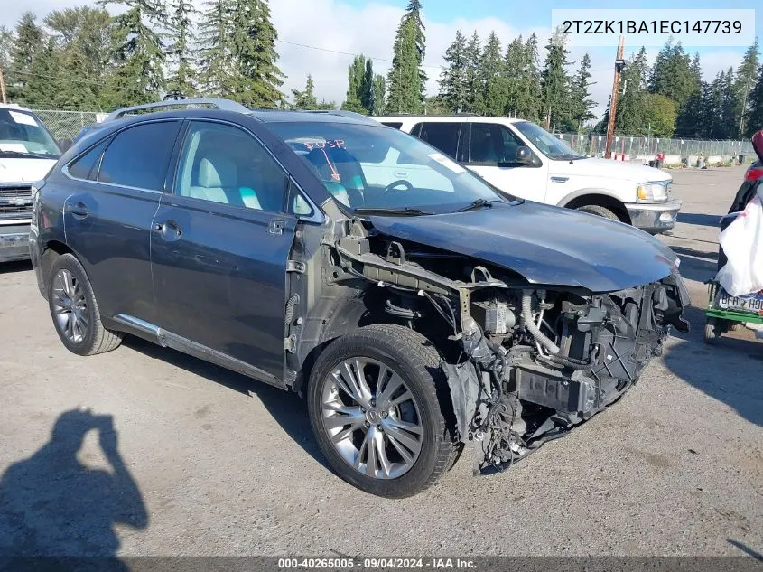 2014 Lexus Rx 350 350 VIN: 2T2ZK1BA1EC147739 Lot: 40265005