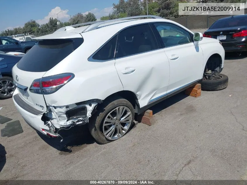 2014 Lexus Rx 350 VIN: JTJZK1BA5E2009914 Lot: 40267870