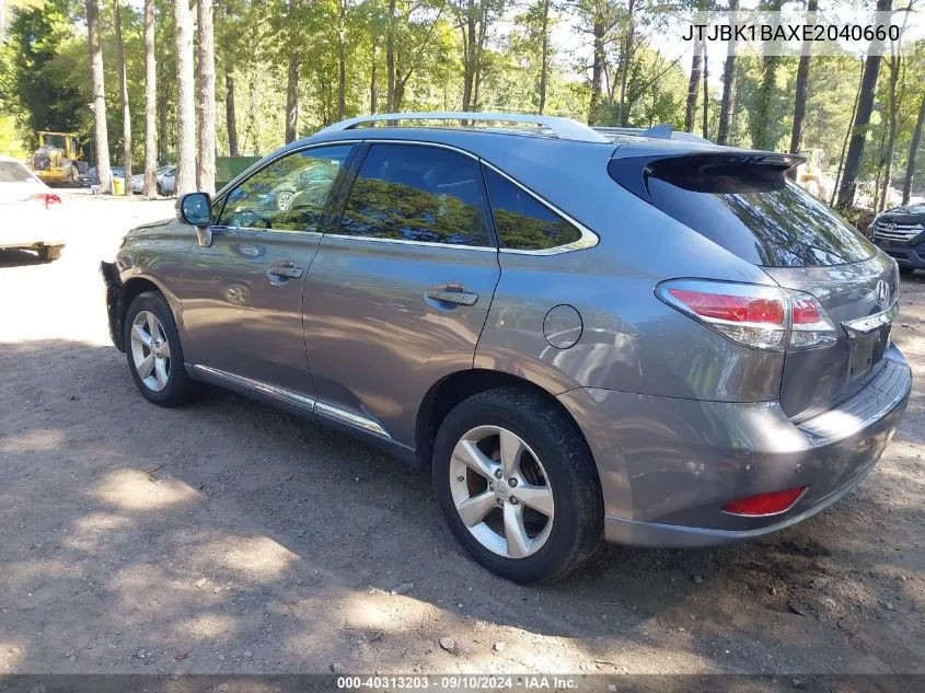 2014 Lexus Rx 350/Base/F Sport VIN: JTJBK1BAXE2040660 Lot: 40313203