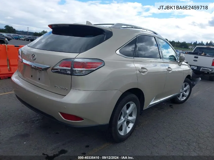 2014 Lexus Rx 350 VIN: JTJBK1BA6E2459718 Lot: 40335410