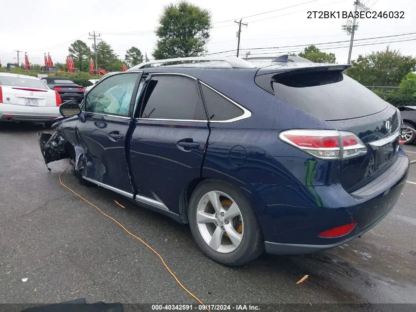 2T2BK1BA3EC246032 2014 Lexus Rx 350/Base/F Sport