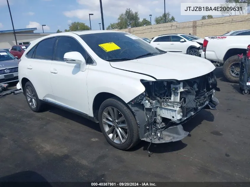 JTJZB1BA4E2009631 2014 Lexus Rx 450H