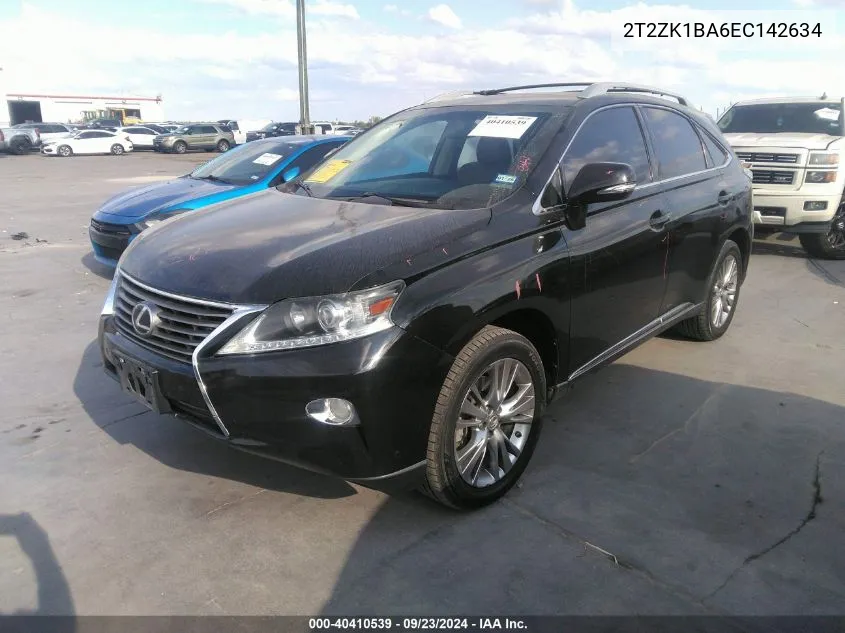 2014 Lexus Rx 350 VIN: 2T2ZK1BA6EC142634 Lot: 40410539