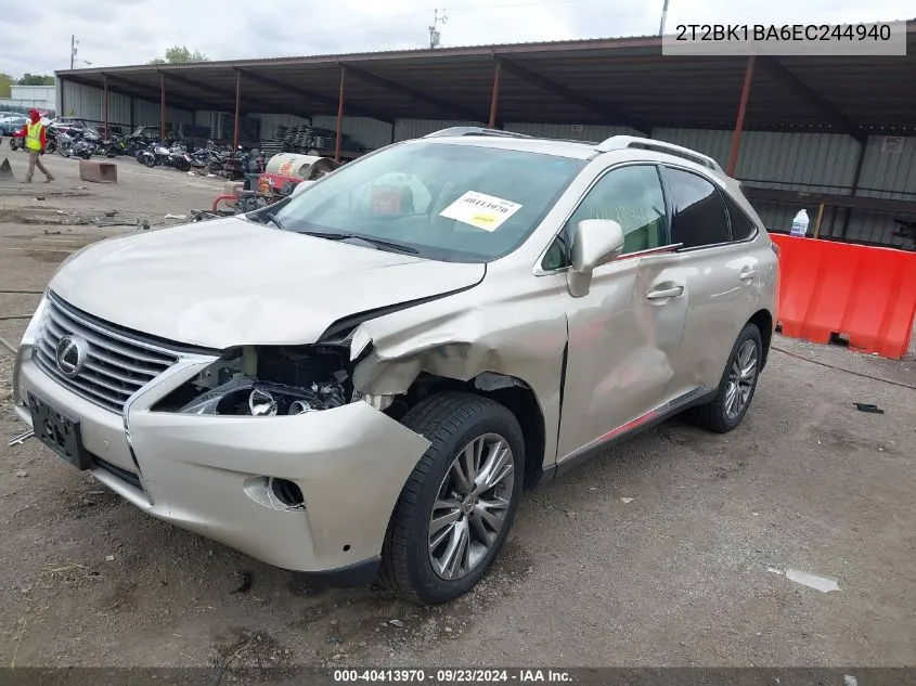 2T2BK1BA6EC244940 2014 Lexus Rx 350