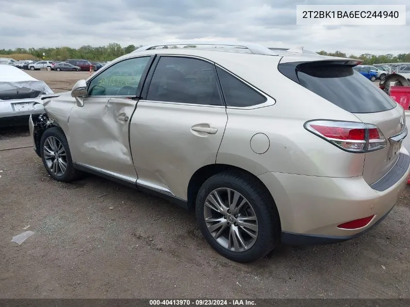 2T2BK1BA6EC244940 2014 Lexus Rx 350