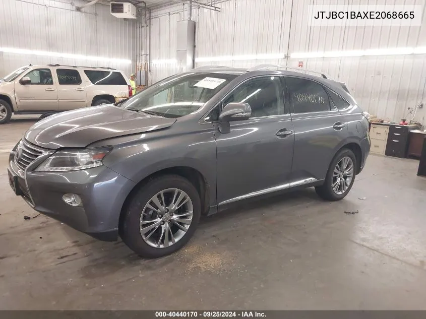 2014 Lexus Rx 450H VIN: JTJBC1BAXE2068665 Lot: 40440170