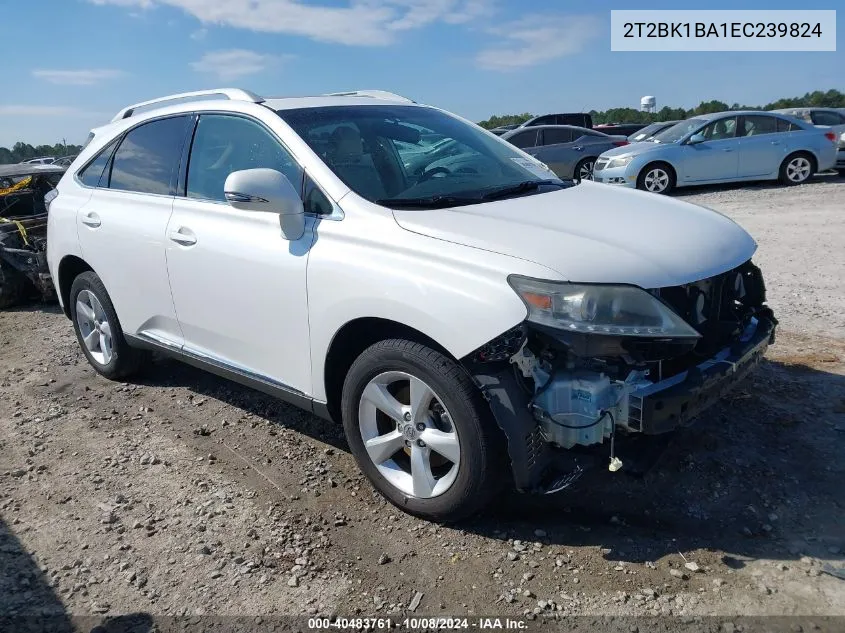 2014 Lexus Rx 350 VIN: 2T2BK1BA1EC239824 Lot: 40483761