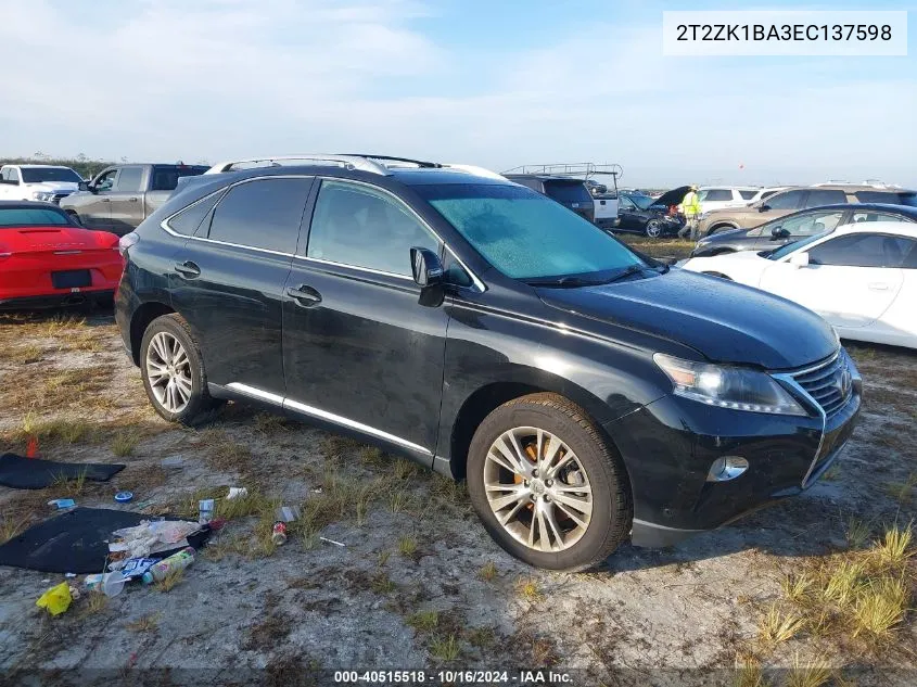 2014 Lexus Rx 350 VIN: 2T2ZK1BA3EC137598 Lot: 40515518