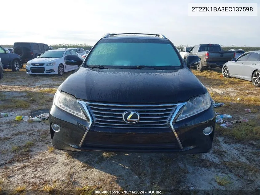 2014 Lexus Rx 350 VIN: 2T2ZK1BA3EC137598 Lot: 40515518