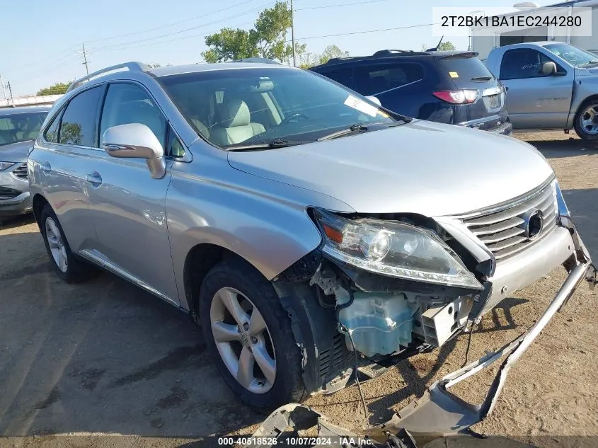 2014 Lexus Rx 350 VIN: 2T2BK1BA1EC244280 Lot: 40518526