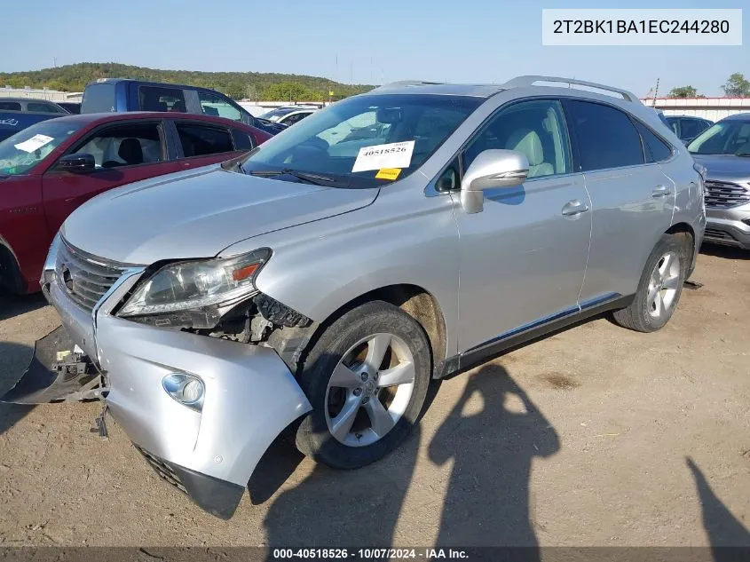 2014 Lexus Rx 350 VIN: 2T2BK1BA1EC244280 Lot: 40518526