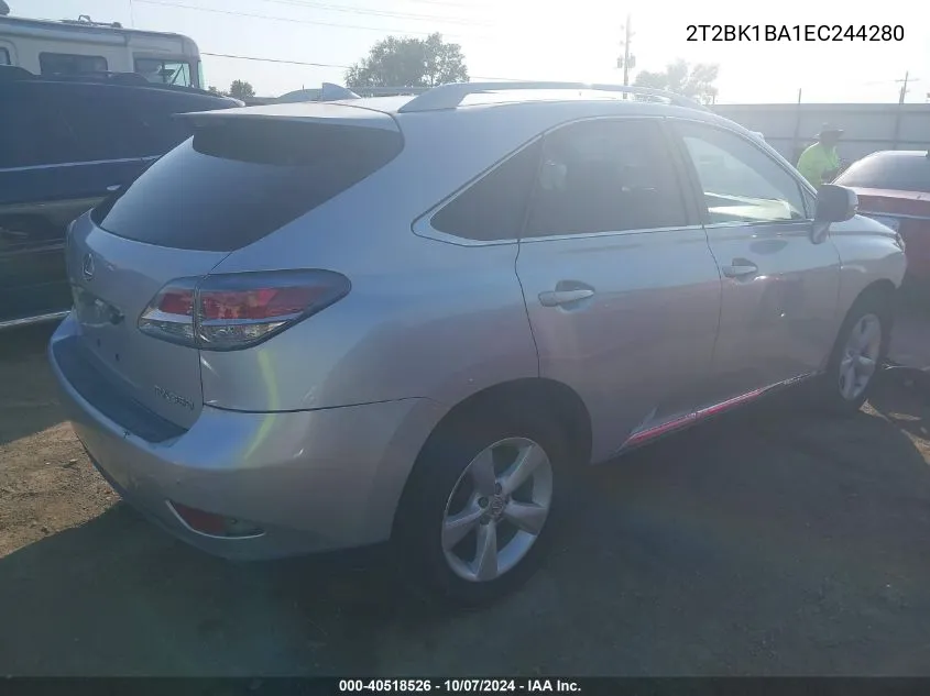 2014 Lexus Rx 350 VIN: 2T2BK1BA1EC244280 Lot: 40518526