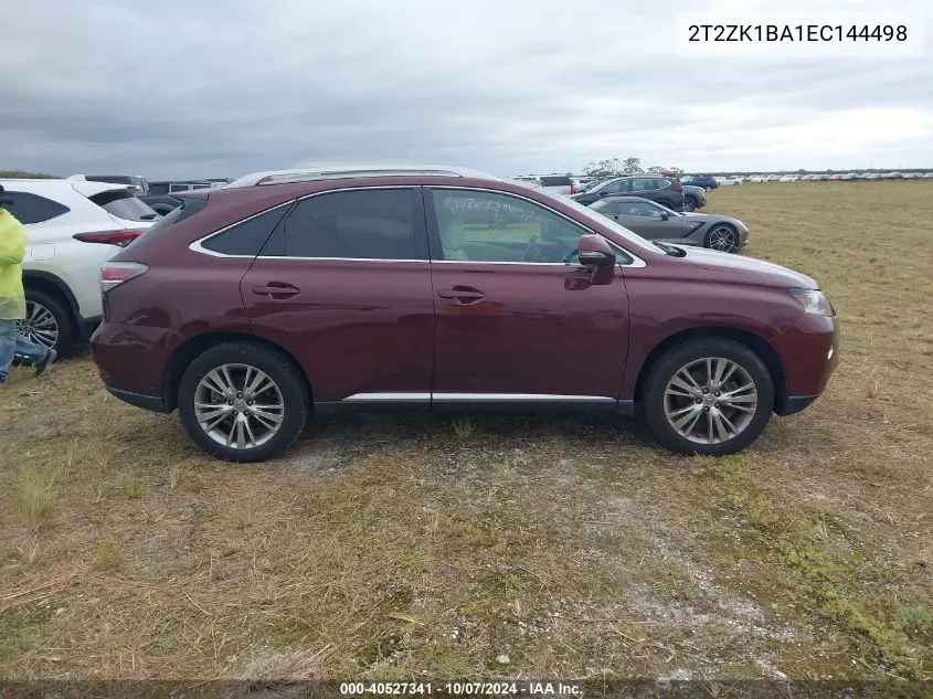 2014 Lexus Rx 350 VIN: 2T2ZK1BA1EC144498 Lot: 40527341