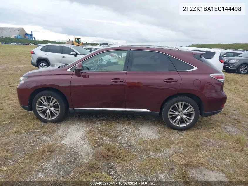 2014 Lexus Rx 350 VIN: 2T2ZK1BA1EC144498 Lot: 40527341