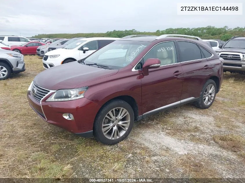 2014 Lexus Rx 350 VIN: 2T2ZK1BA1EC144498 Lot: 40527341