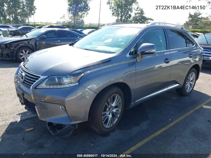 2014 Lexus Rx 350 VIN: 2T2ZK1BA4EC146150 Lot: 40598017