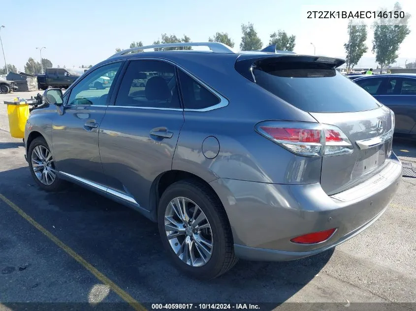 2014 Lexus Rx 350 VIN: 2T2ZK1BA4EC146150 Lot: 40598017