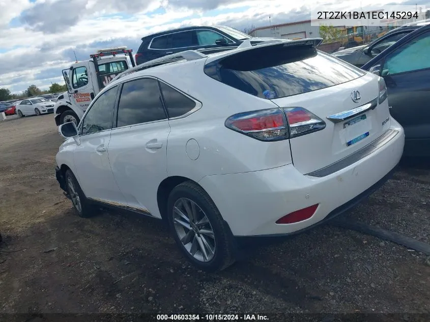 2014 Lexus Rx 350 VIN: 2T2ZK1BA1EC145294 Lot: 40603354