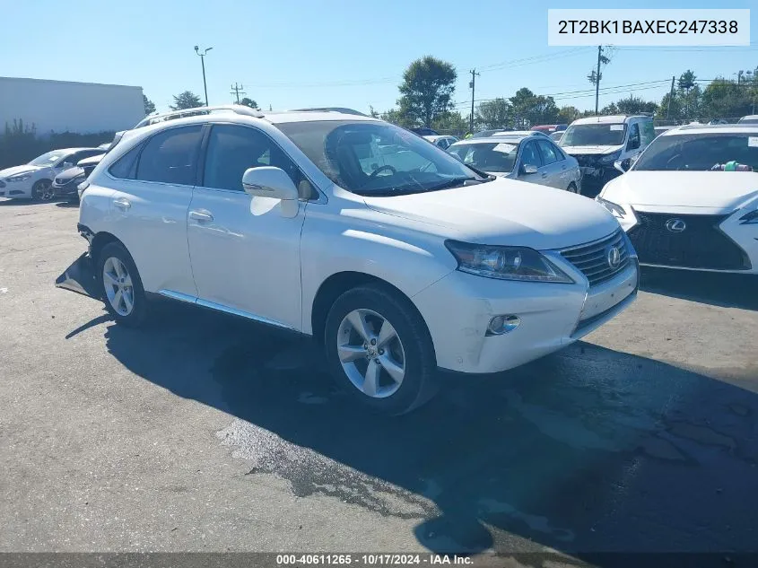 2014 Lexus Rx 350 VIN: 2T2BK1BAXEC247338 Lot: 40611265