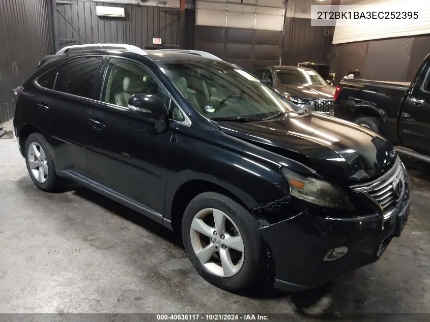 2014 Lexus Rx 350 VIN: 2T2BK1BA3EC252395 Lot: 40636117