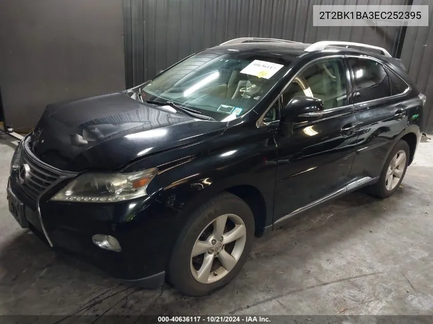 2014 Lexus Rx 350 VIN: 2T2BK1BA3EC252395 Lot: 40636117