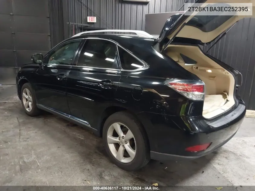 2014 Lexus Rx 350 VIN: 2T2BK1BA3EC252395 Lot: 40636117