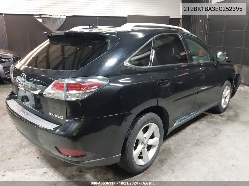 2014 Lexus Rx 350 VIN: 2T2BK1BA3EC252395 Lot: 40636117