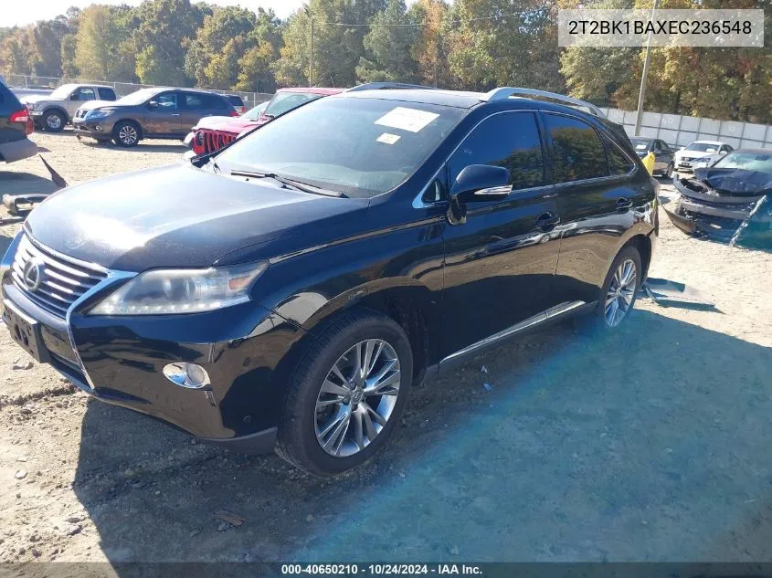 2014 Lexus Rx 350 VIN: 2T2BK1BAXEC236548 Lot: 40650210