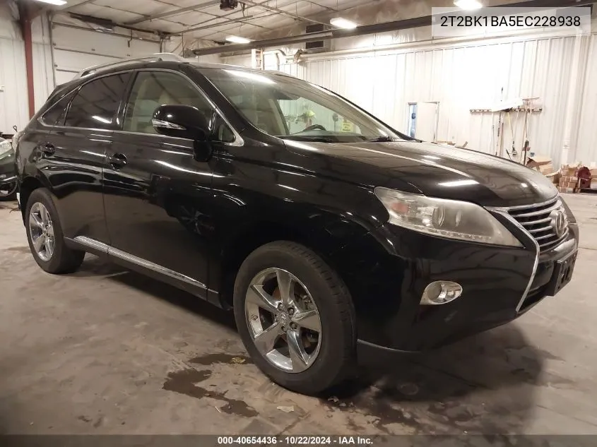 2014 Lexus Rx 350 VIN: 2T2BK1BA5EC228938 Lot: 40654436