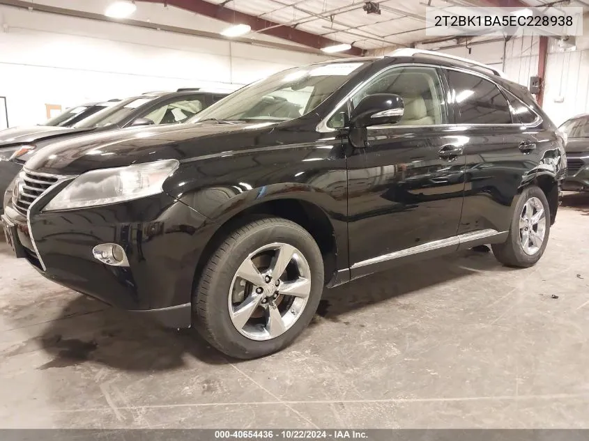 2014 Lexus Rx 350 VIN: 2T2BK1BA5EC228938 Lot: 40654436