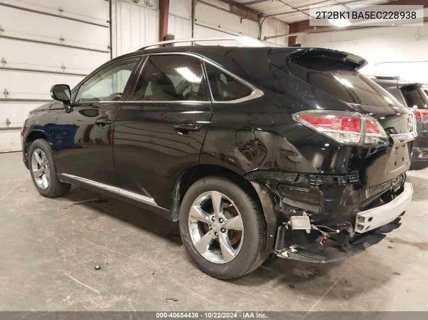 2014 Lexus Rx 350 VIN: 2T2BK1BA5EC228938 Lot: 40654436