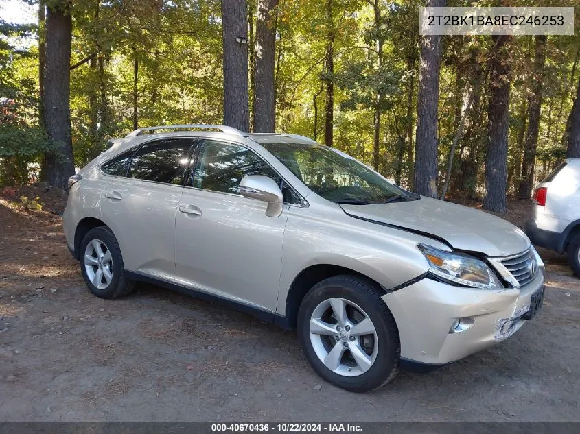 2014 Lexus Rx 350 VIN: 2T2BK1BA8EC246253 Lot: 40670436